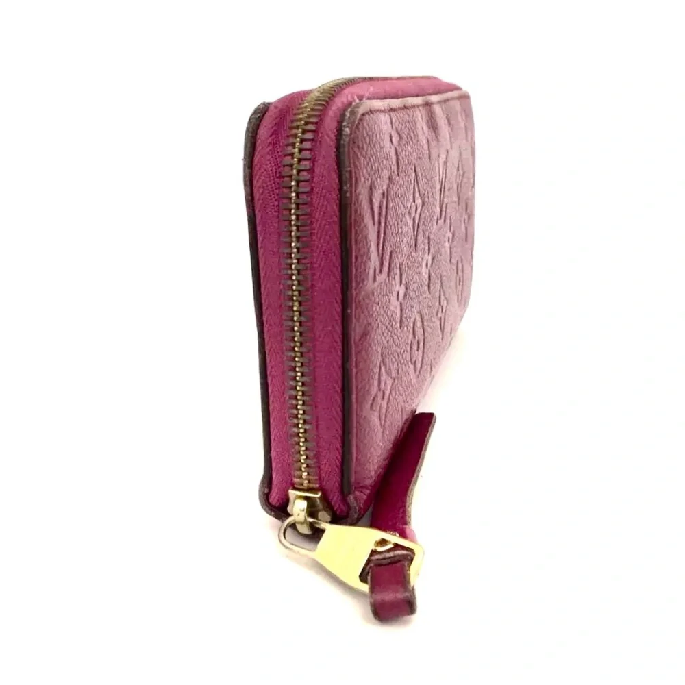 🏆💎💯 Louis Vuitton Monogram Empreinte Leather Zippy Zip Around Long Wallet - Picture 2 of 8
